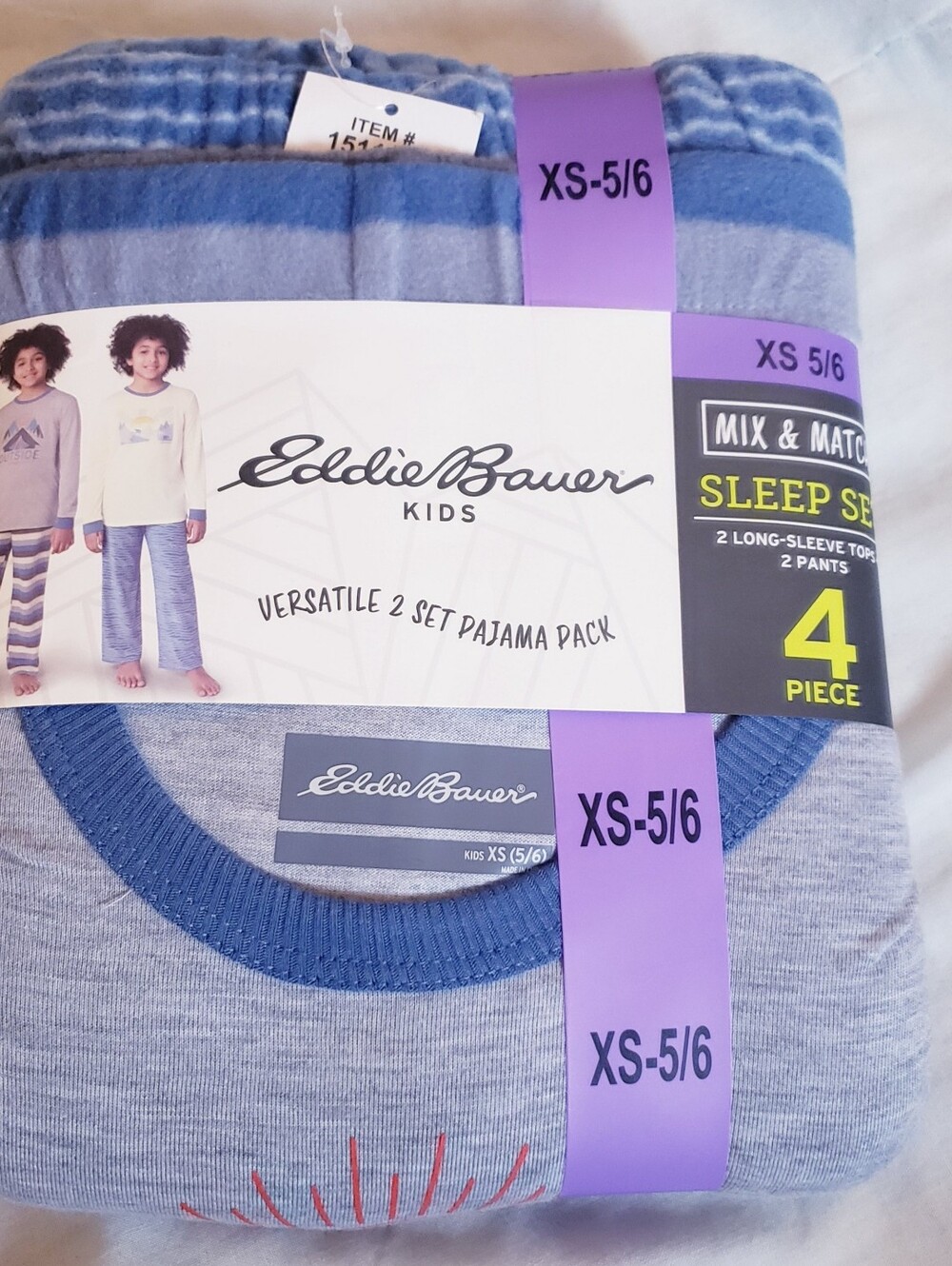 Eddie Bauer Kids 4 Piece Mix & Match Pajama Set